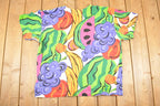 Vintage 1990s Diffusion AOP Fruits Souvenir T-Shirt Men's XL