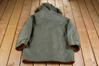 Vintage 1970s Full Length Fur Hooded Puffer Jacket