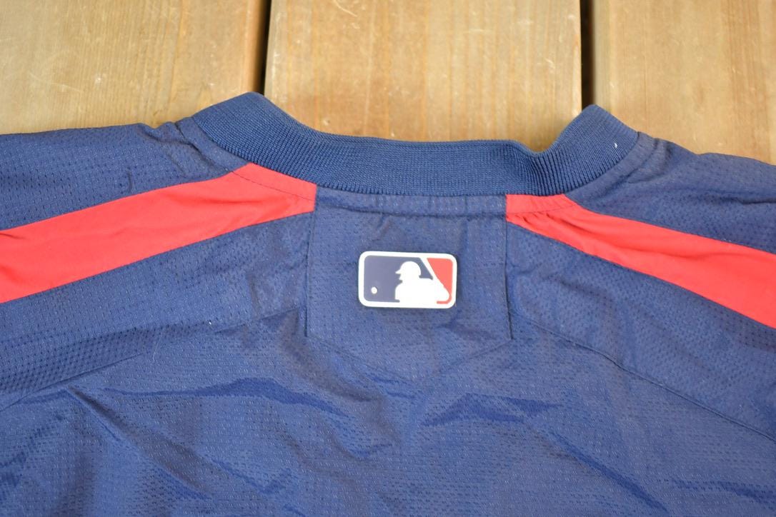 Vintage 1990s Minnesota Twins Majestic Quarter Zip MLB Baseball Windbreaker Jacket
