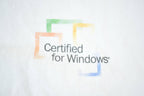 Vintage 2000 Microsoft Certified For Windows Logo Souvenir T-Shirt Mens L