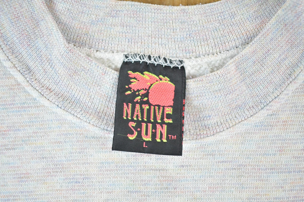 Vintage 1990s Native Sun Scarecrow Crewneck Sweatshirt Mens L