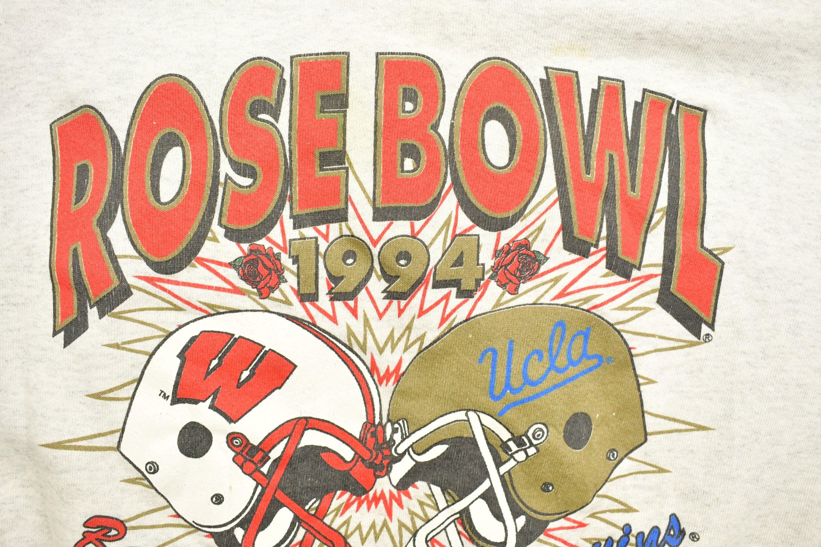 Vintage 1990s Rose Bowl Ucla Bruins Wisconsin Badgers NFL Crewneck Sweatshirt