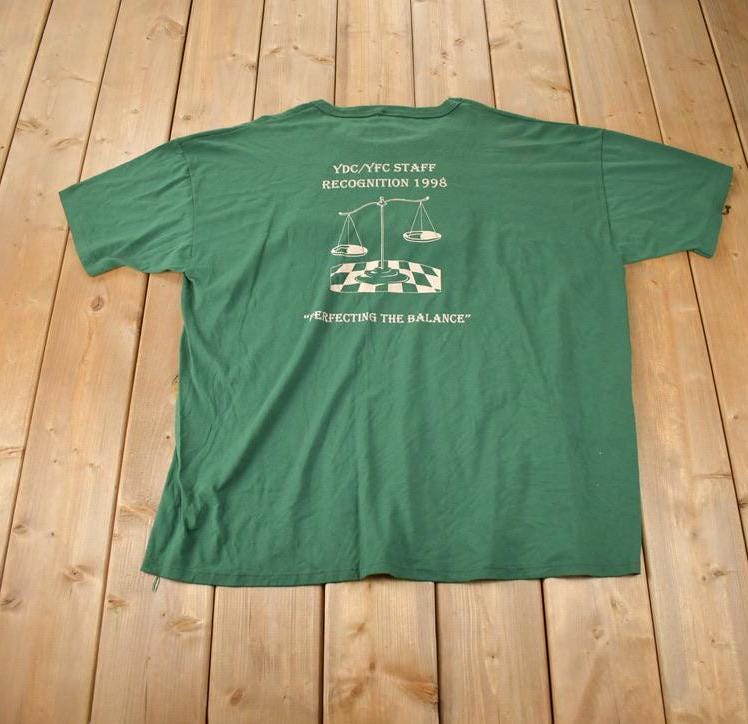 Vintage 1998 YDC YFC Staff Recognition Graphic T Shirt Made In USA