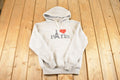 Vintage 1990s I Love Paris Souvenir Hoodie Sweatshirt Men's S  90s Hoodie  Travel Vacation Sweater