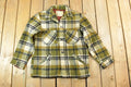 Vintage 1960s Montmac Light Wool Plaid Jacket /