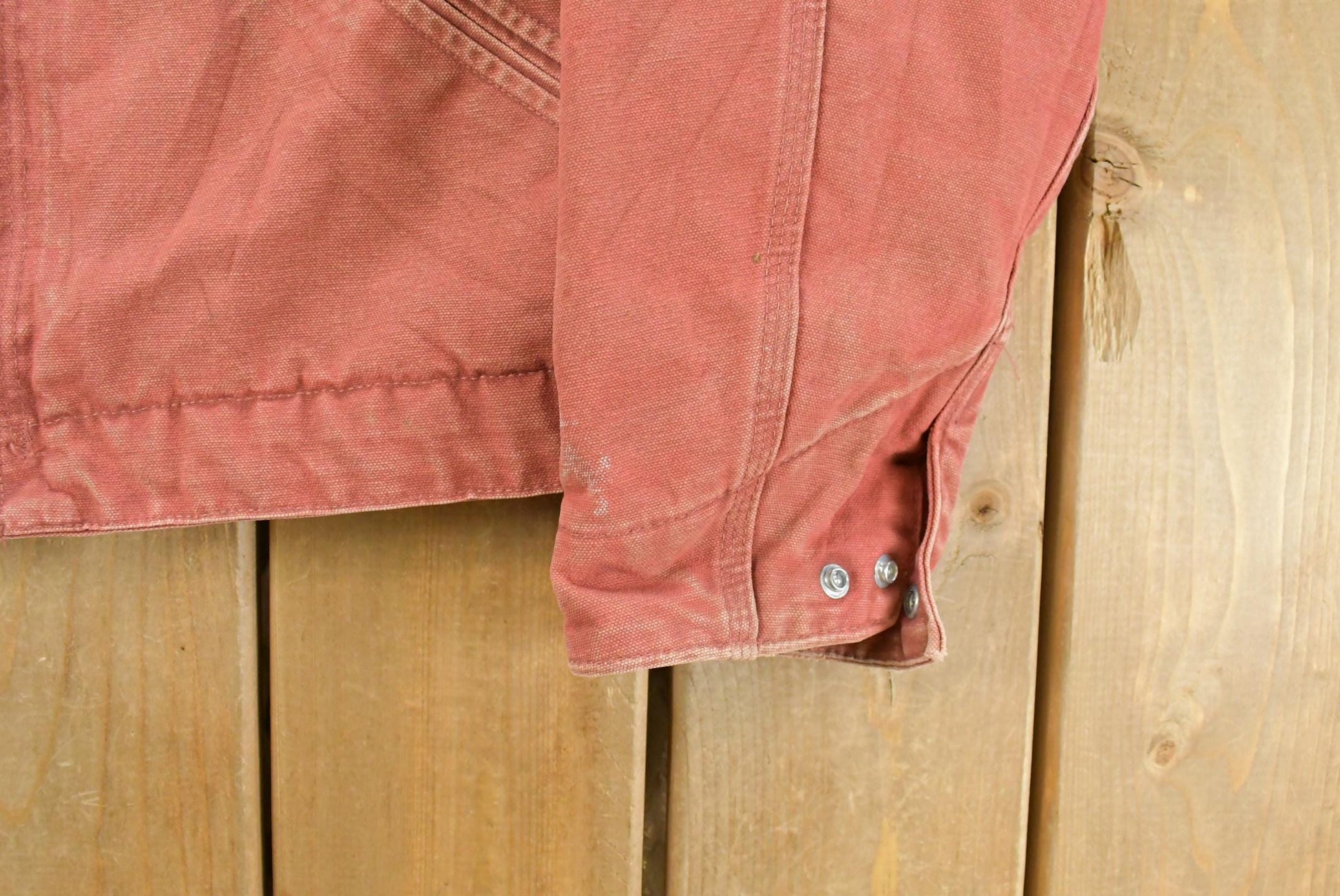 Vintage 2000s Carhartt Sherpa Lined Salmon Detroit Jacket Women's Large