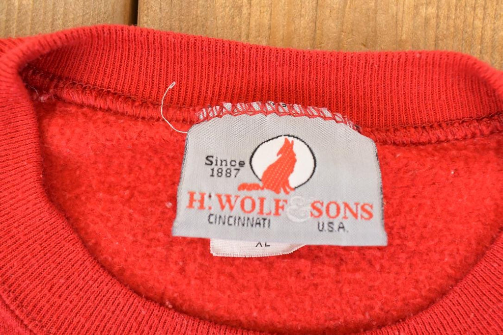 Vintage 1990s Richmond Spiders Graphic Print Collegiate Crewneck Sweatshirt Mens L