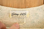 Vintage 1990s Glory Us Floral Knit Crewneck Sweater Women's Cropped M