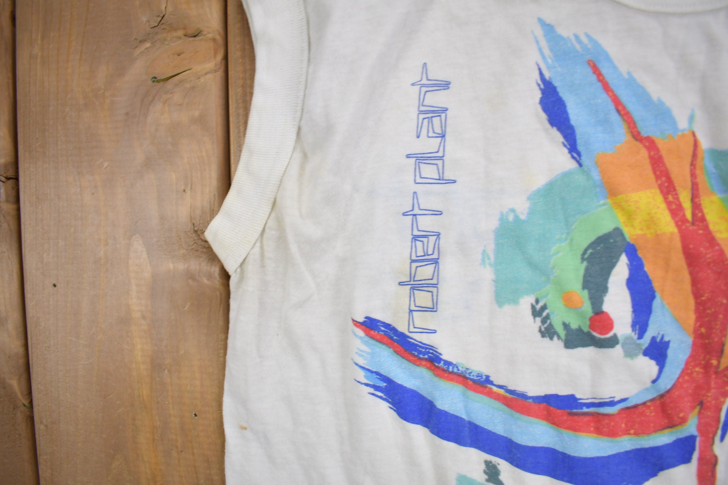 Vintage 1985 Robert Plant The Principle Of Moments Tour T-shirt