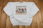 Vintage 1990s Friendship Is Sewn With Love And Measured By Kindness Graphic Raglan Sweatshirt