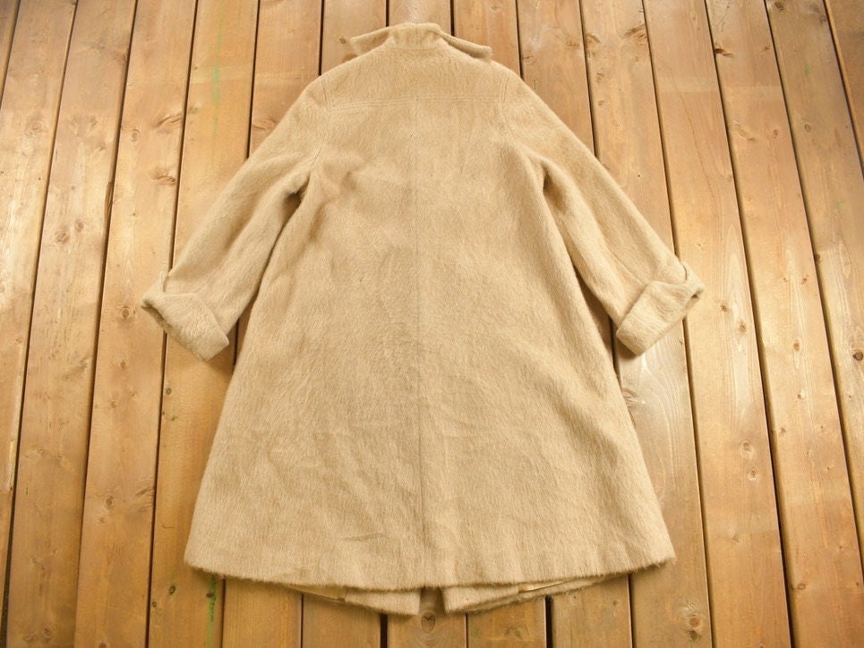 Vintage 1960s Collegienne Shop Full Length Angora Wool Coat