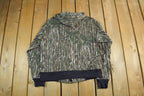 Vintage 1990s Sports Afield Realtree Camo Lightweight Zip Up Hoodie Men's Small