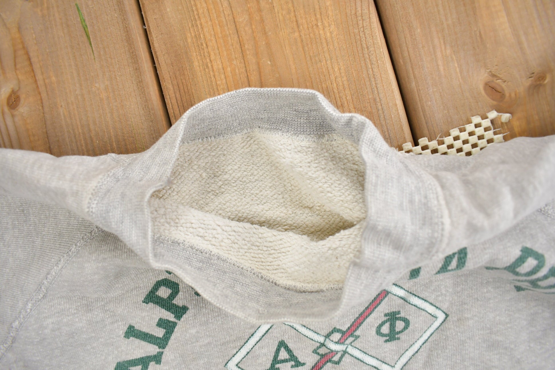 Vintage 1950s Alpha Delta Phi Raglan Crewneck Sweatshirt