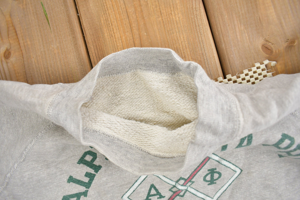 Vintage 1950s Alpha Delta Phi Raglan Crewneck Sweatshirt