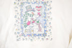 Vintage 1990s Snowman Family Graphic Print Frosty Crewneck Sweatshirt Womens XL