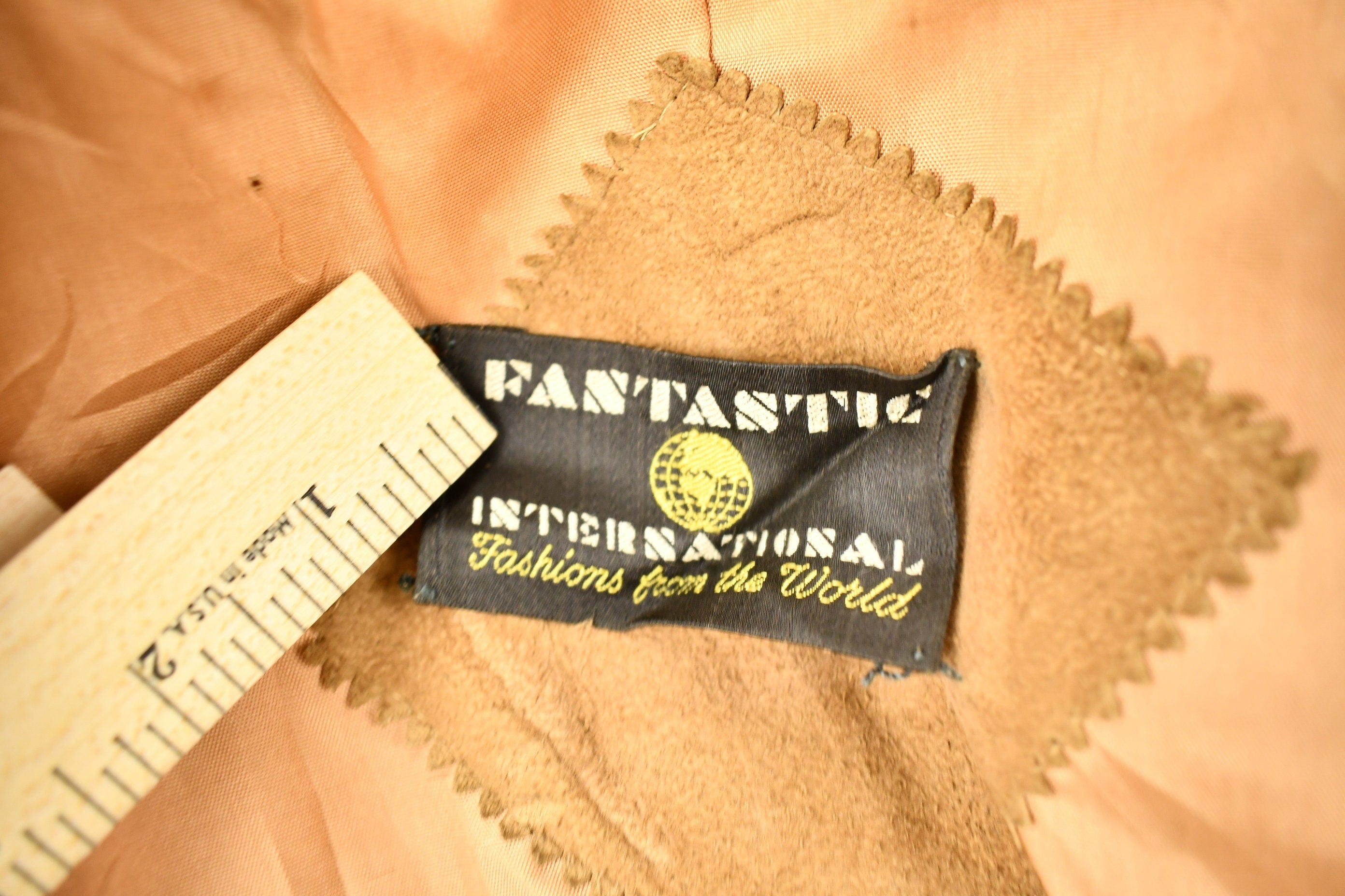 Vintage 1970s Woven Suede Fantastic International Jacket