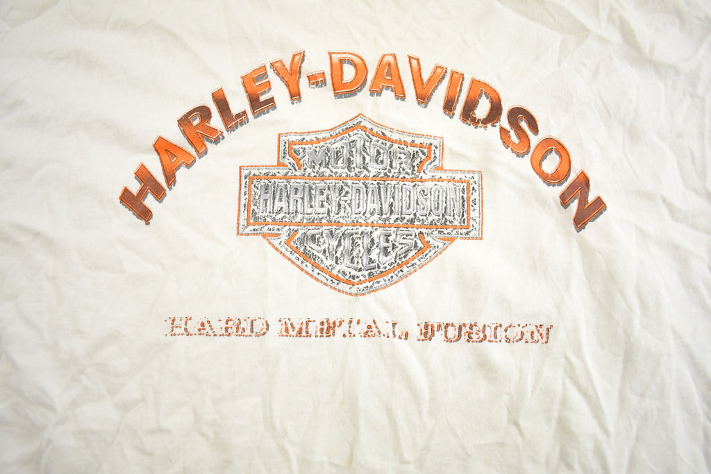 Vintage 1990s Harley Davidson Hard Metal Fusion T-Shirt Made In USA