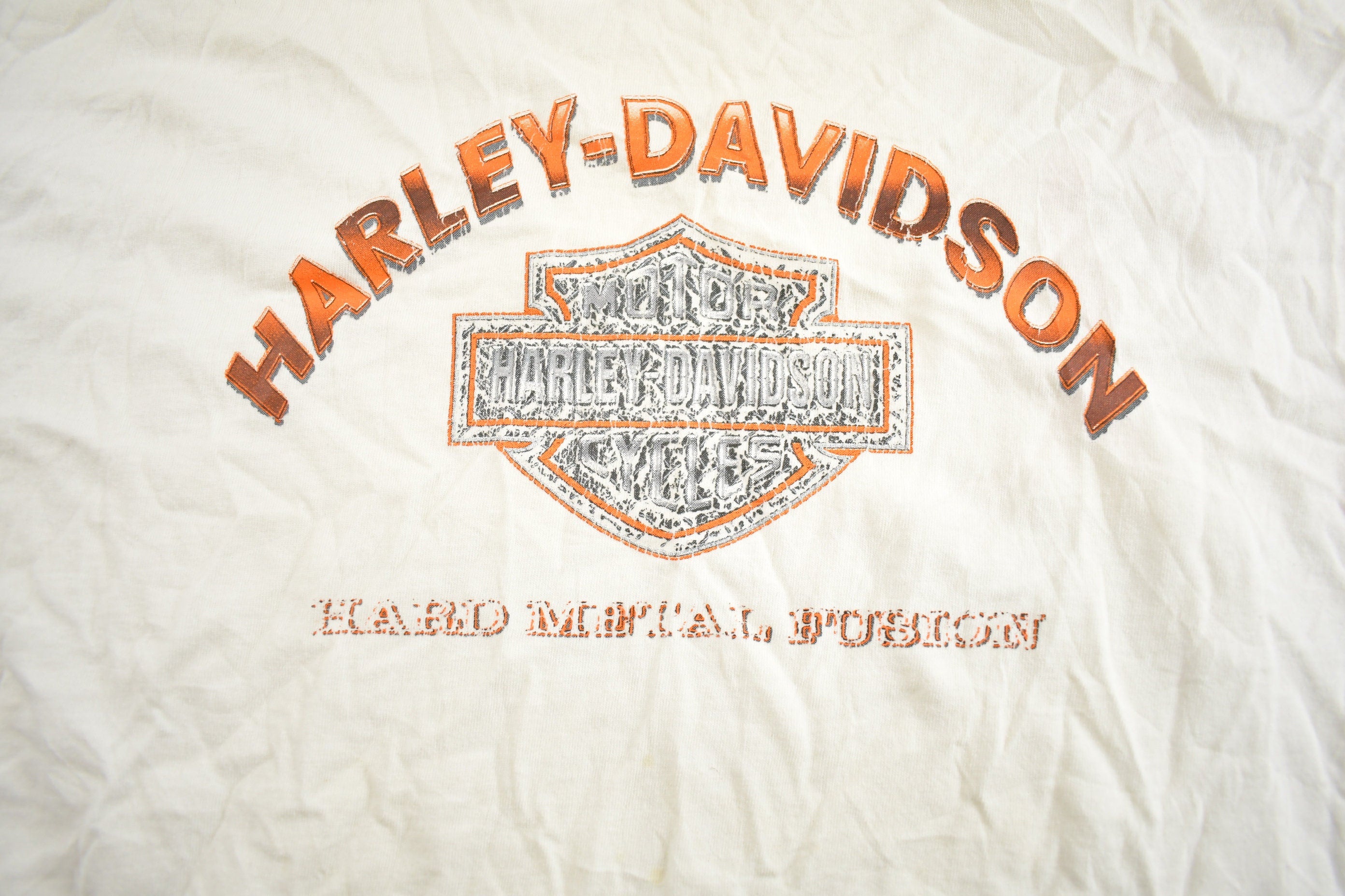 Vintage 1990s Harley Davidson Hard Metal Fusion T-Shirt Made In USA