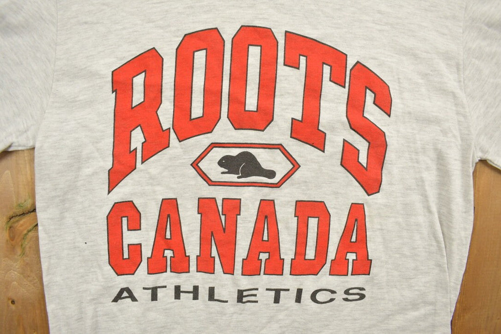 Vintage 1990s Roots Canada Graphic T-Shirt