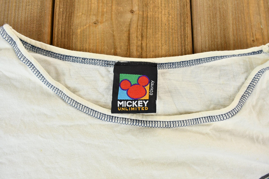 Vintage 1990s Disney Mickey Mouse Streetwear Graphic T-Shirt