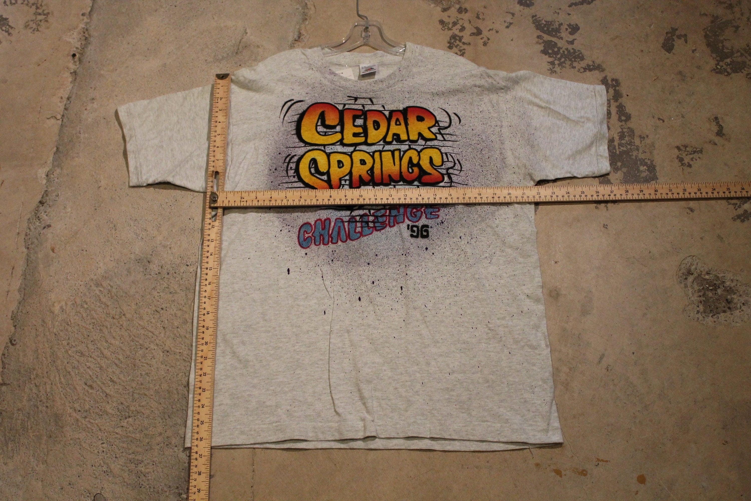 Vintage 1996 Cedar Springs Challenge Graphic T Shirt