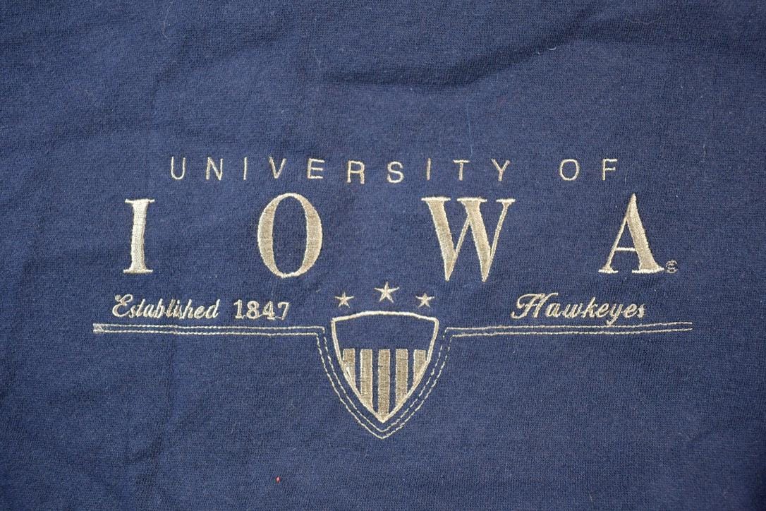 Vintage Y2K University Of Iowa Collegiate Crewneck