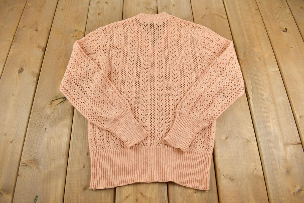 Vintage 1970s Knit V-Neck Sweater
