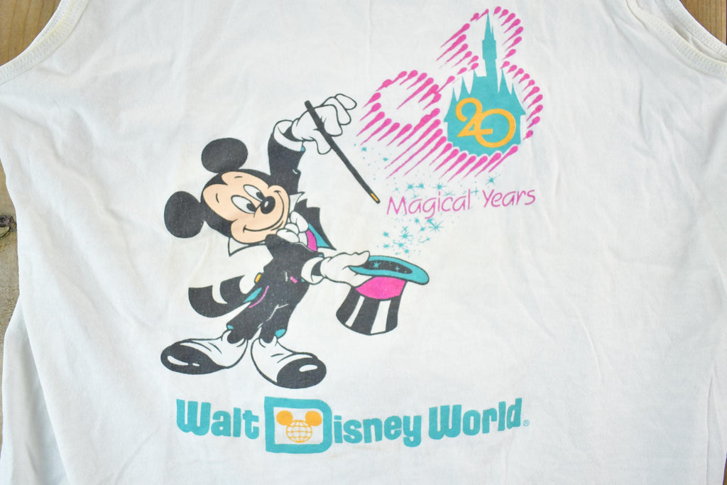 Vintage 1990s Walt Disney World Cartoon Promo Tank Top Womens S
