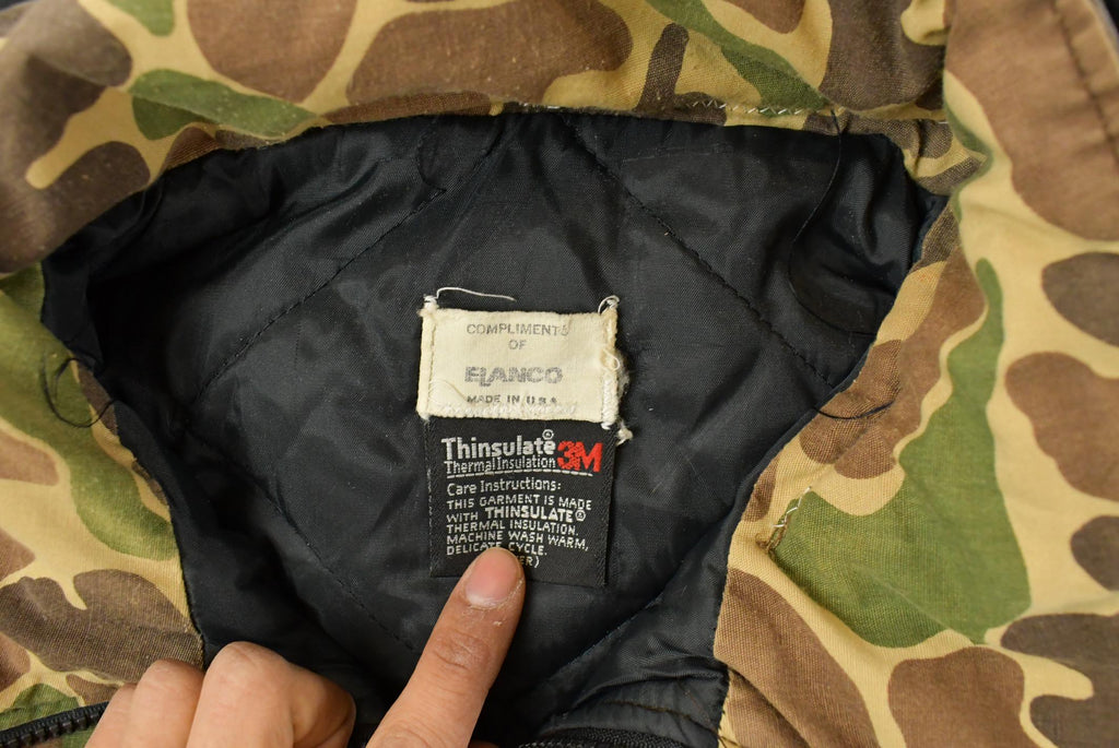 Vintage 1980s Elanco Duck Camo Parka Jacket Men's 2XL