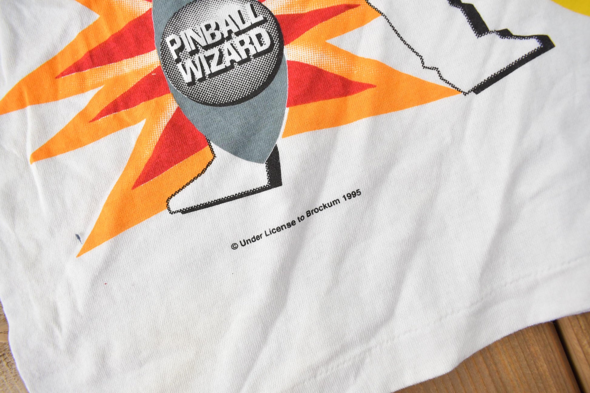 Vintage 1995 The Who Tommy Pinball Wizard AOP Graphic Single Stitch Band Tee Made in Canada