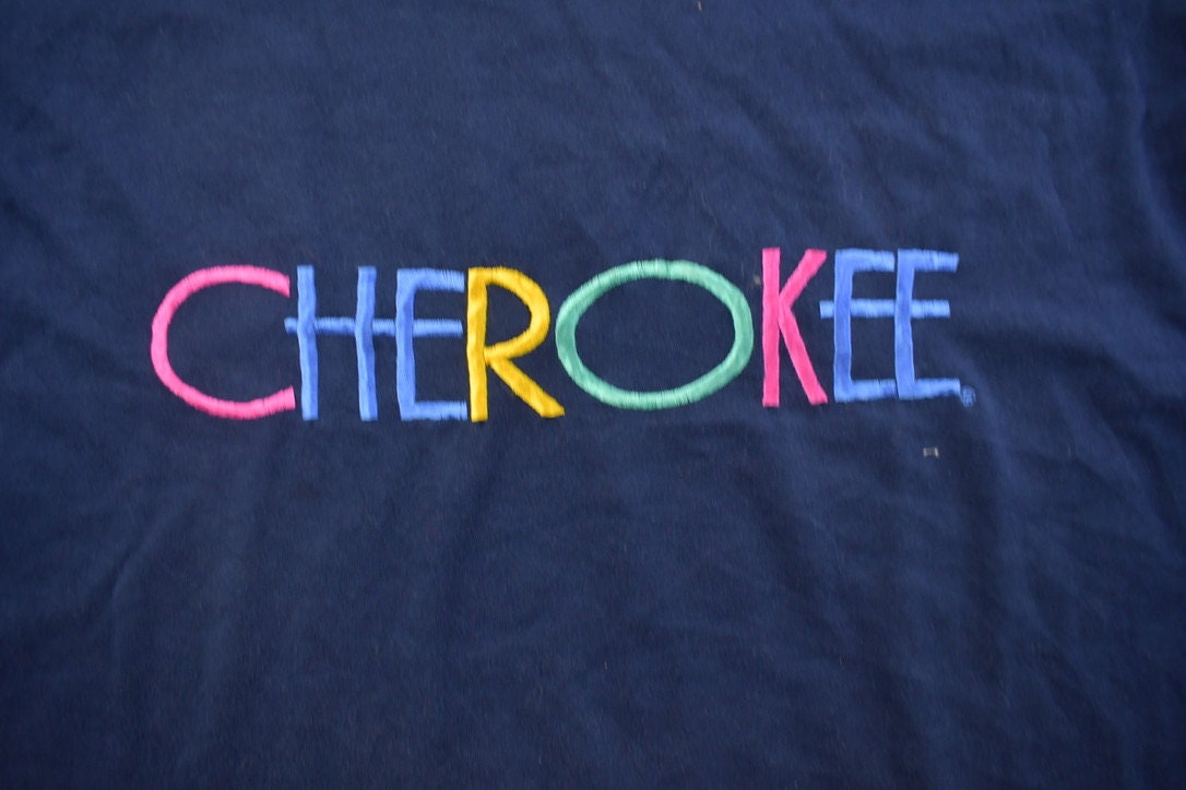 Vintage 1990s Cherokee Embroidered T Shirt