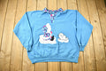 Vintage 1990s Winter Theme Embroidered Raglan Sweater
