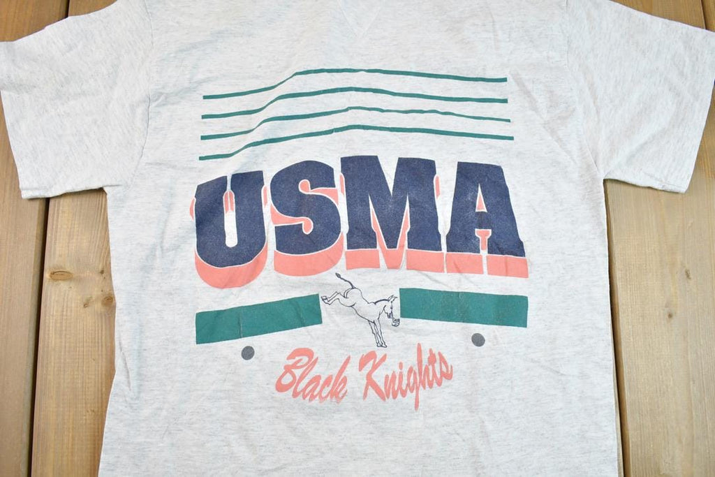 Vintage 1990s USMA Black Knights University Collegiate T-Shirt