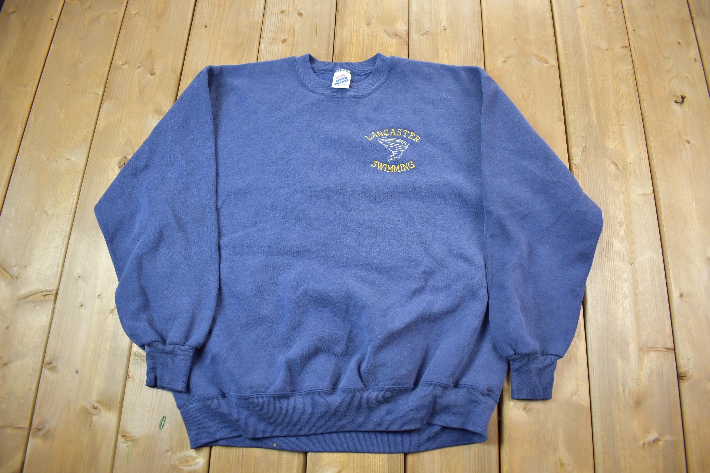 Vintage 1990s Lancaster Swimming Crewneck Sweatshirt