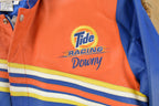Vintage 1990s Jeff Hamilton Tide Racing Leather Bomber Jacket Men's Large