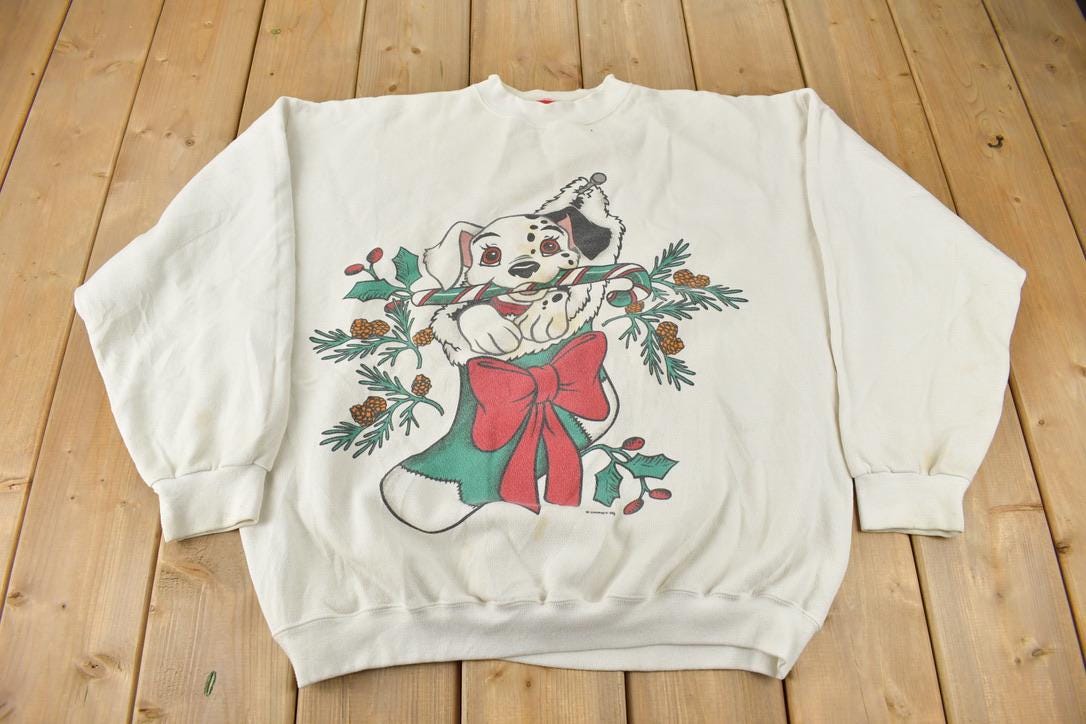 Vintage 1990s Disney's 101 Dalmatians Crewneck / Made In USA / Vintage Sweatshirt / Disney Movie
