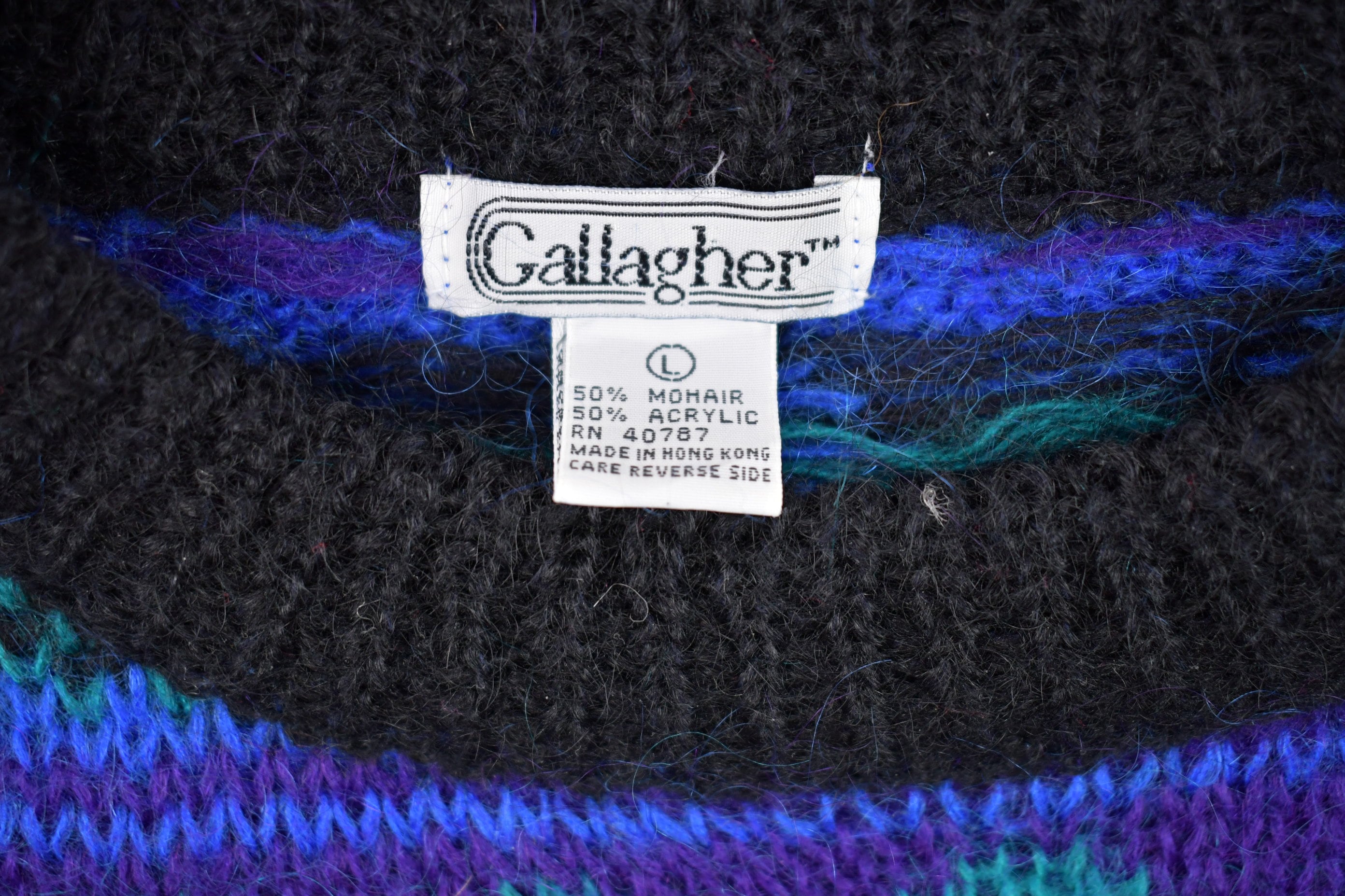 Vintage 1980s Gallagher Knitted Sweater