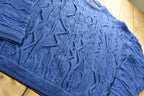 Vintage 1990's 3D Cable Knit 100% Wool Sweater