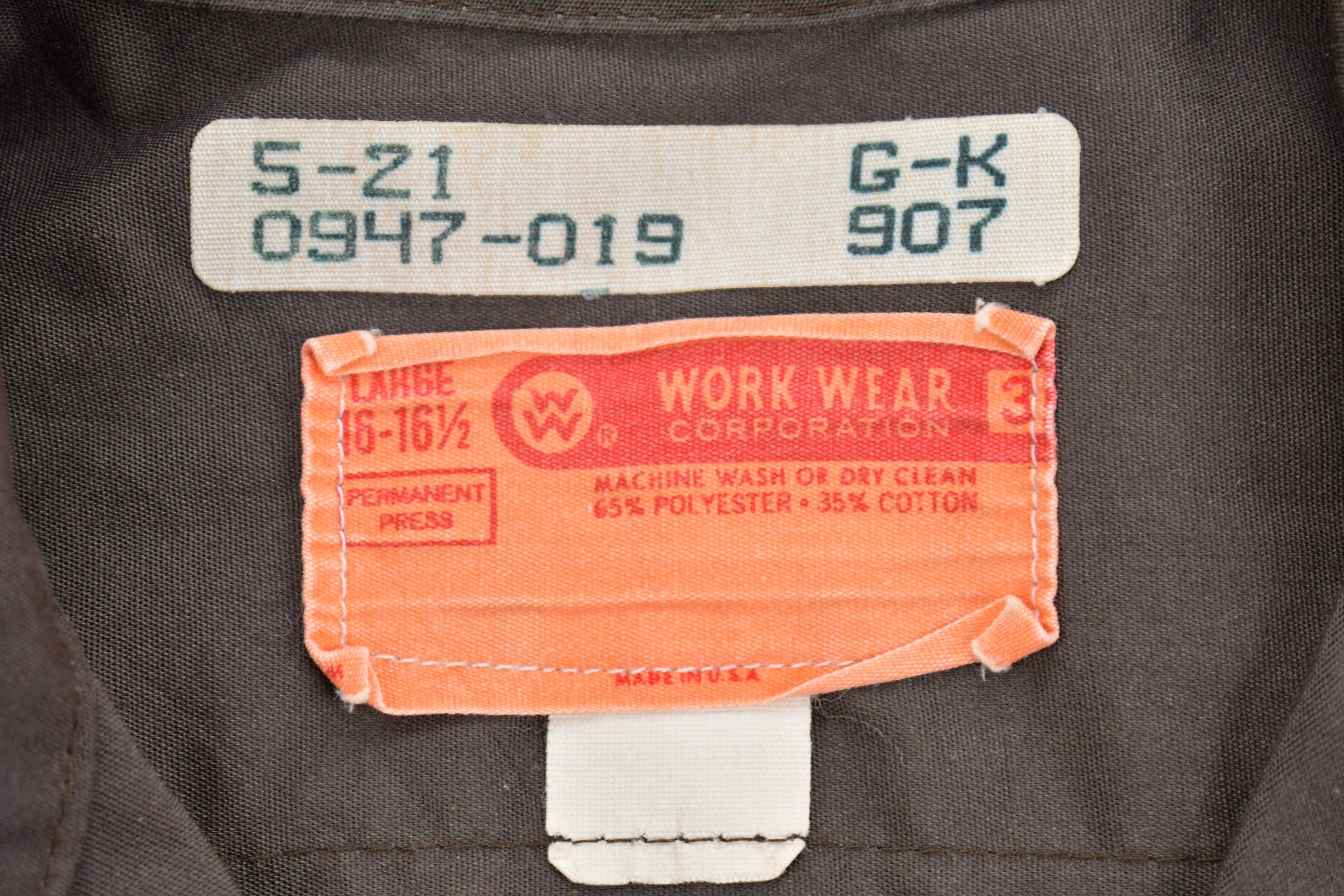 Vintage 1980s Workwear Corporation Button Up Shirt