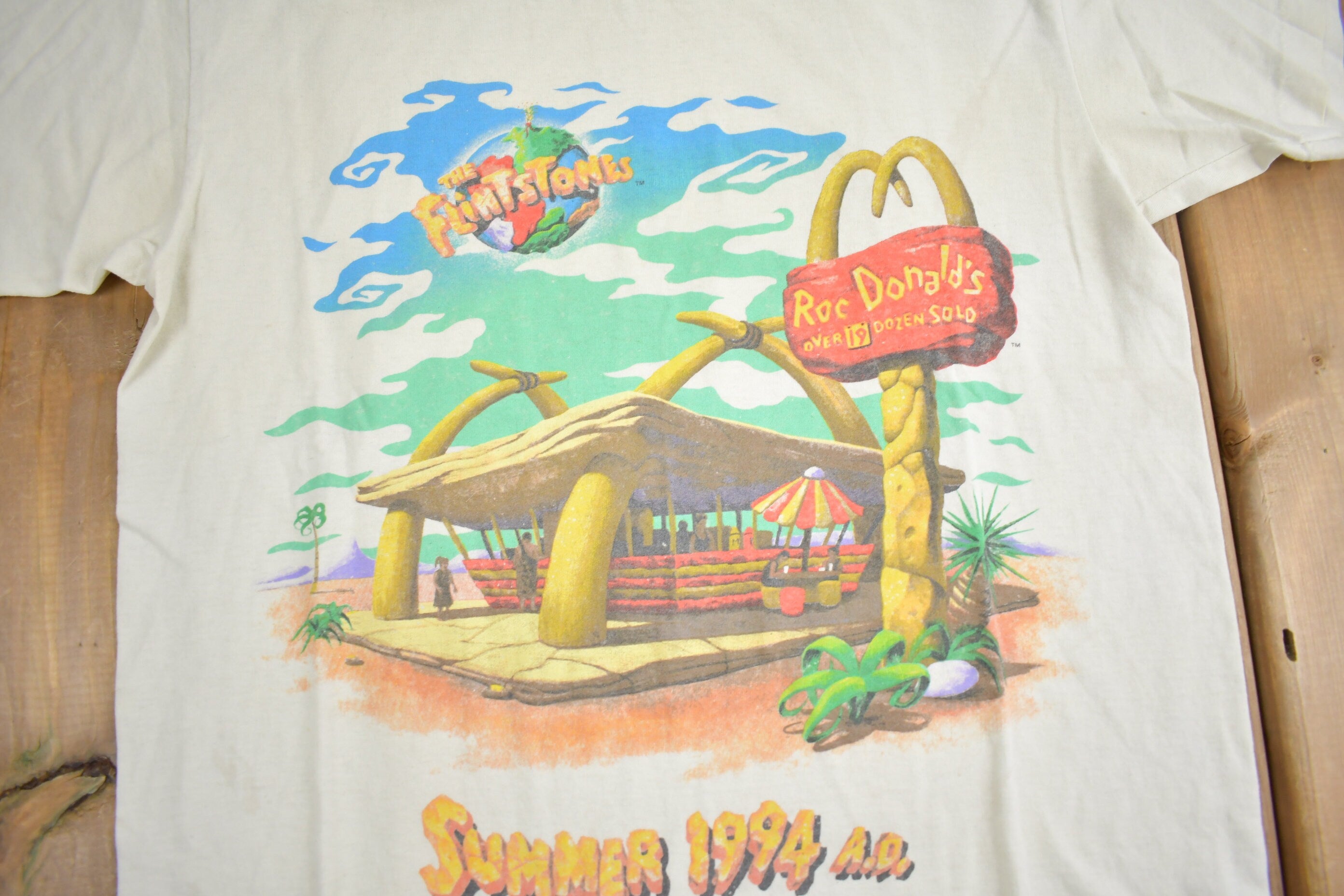 Vintage 1994 The Flintstones McDonalds T-Shirt