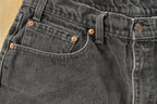 Vintage 1990s Levi's 550 Relaxed Denim Jeans Men's 34 x 29 / Faded Black Wash / 90s Levi's / Made in Canada