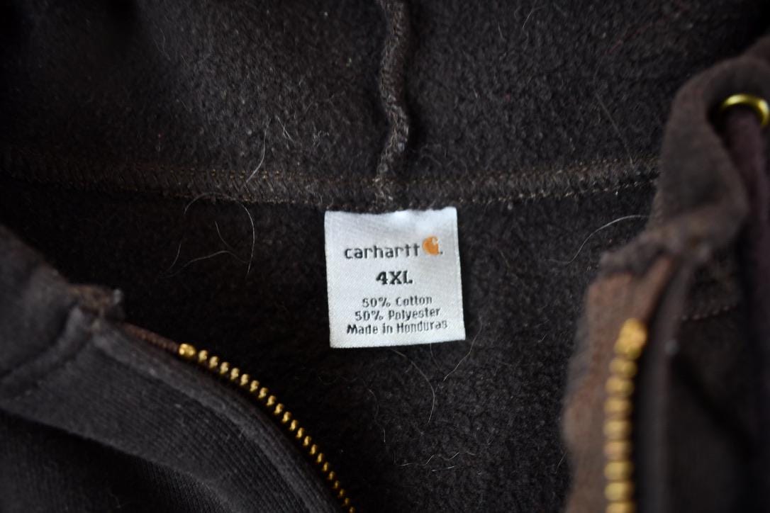 Vintage Y2K Carhartt Zip Up Hoodie Size 4XL