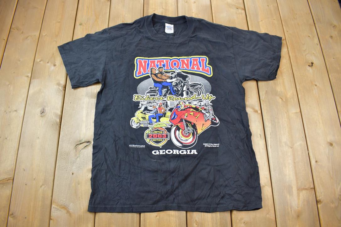Vintage 2001 Bikefest Atlantic City South Carolina Graphic T Shirt