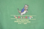 Vintage 1990s Wolf Mountain Sportsman's Classic Embroidered Crewneck Sweatshirt Men's L