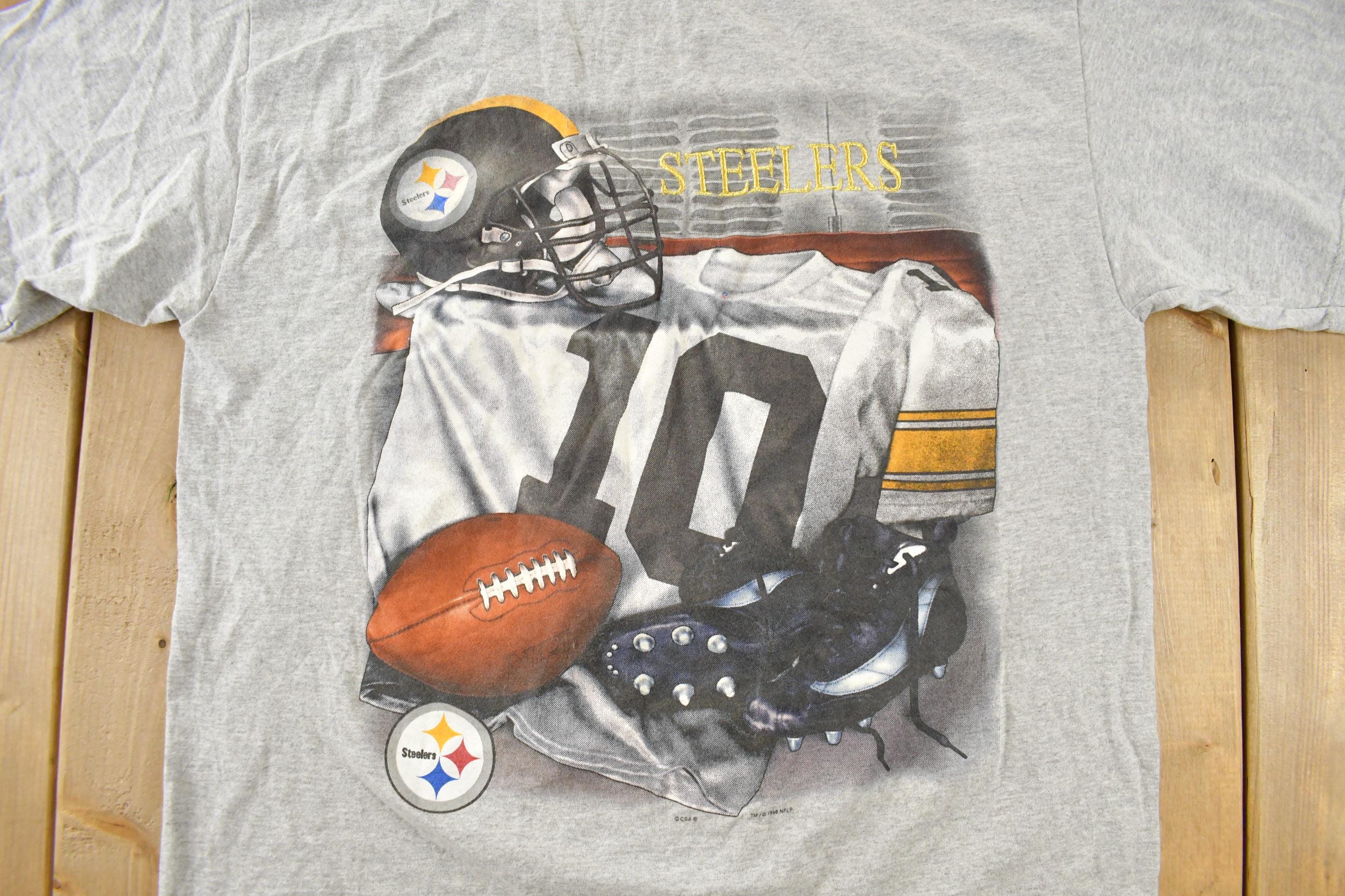 Vintage 1990s Pittsburgh Steelers NFL Graphic T-Shirt Men's XL