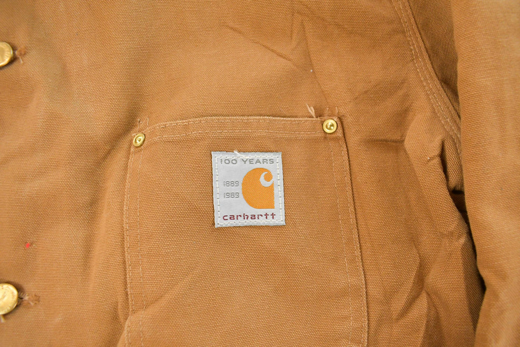 Vintage 1980s Carhartt Chore Barn Coat Jacket Men's Large