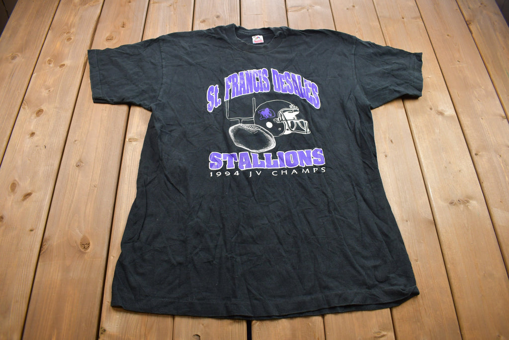 Vintage 1994 St. Francis Desalles Stallions Graphic T Shirt