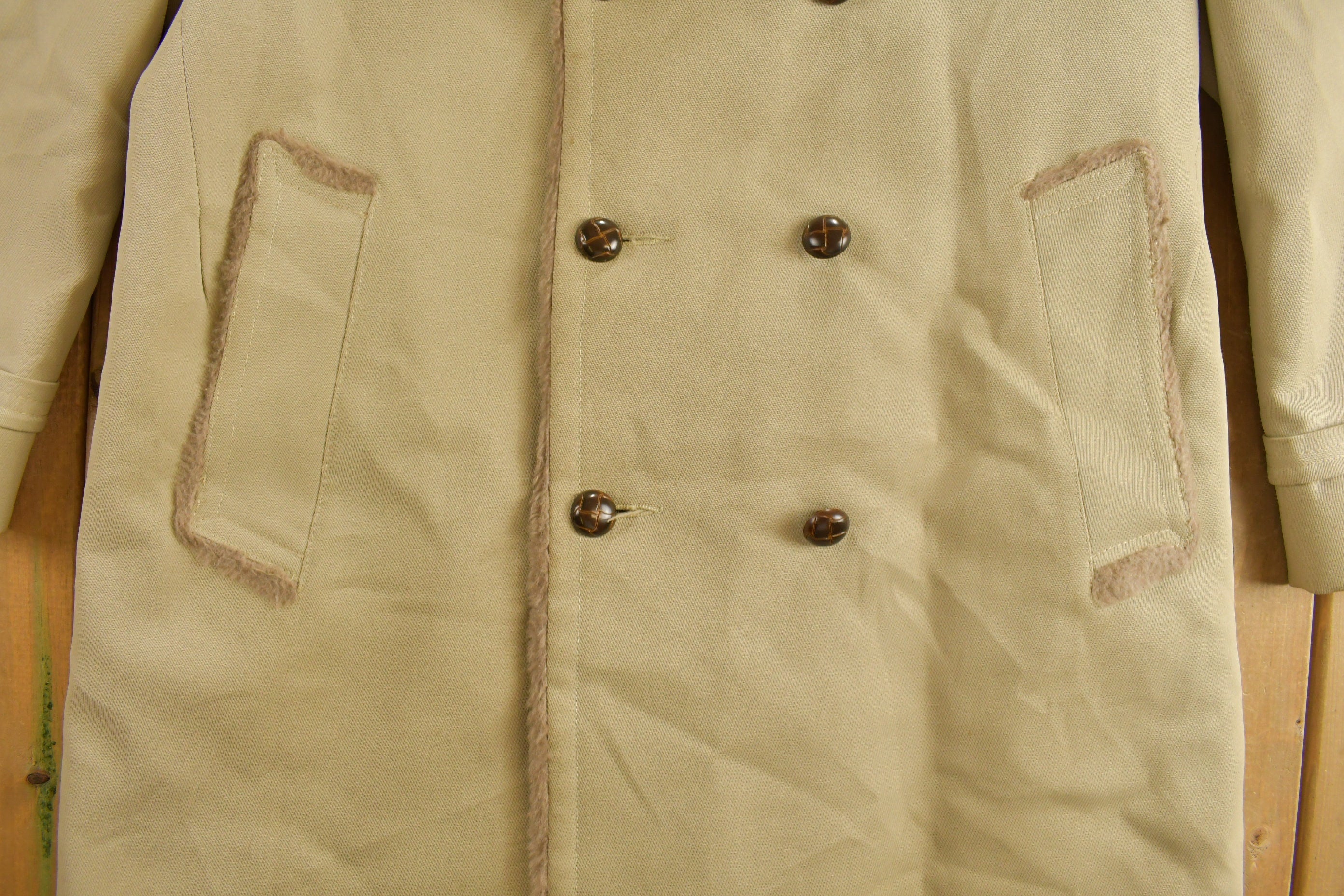 Vintage 1980s John Weitz Long Fur Coat