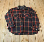 Vintage 1980s Plaid Blank Button Up Shirt