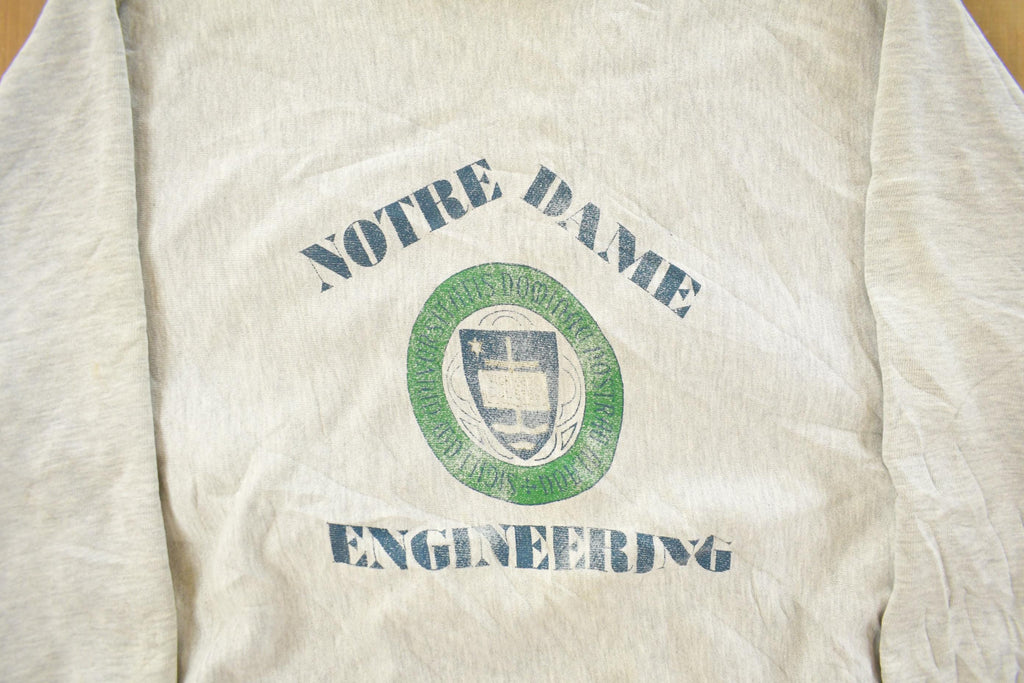 Vintage 1990s University Of Notre Dame Engineering Lee Cross Grain Crewneck Sweatshirt Men's XL